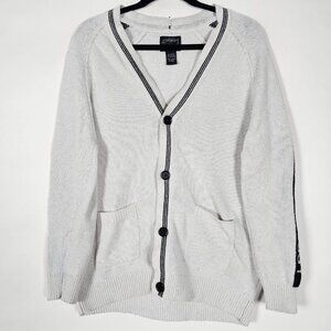 Stussy Cotton Blend Streetwear Mens Large Long Sleeve Cardigan Sweater